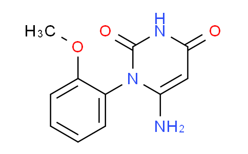 CAS No. 180028-89-1, 6-Amino-1-(2-methoxyphenyl)pyrimidine-2,4(1H,3H)-dione