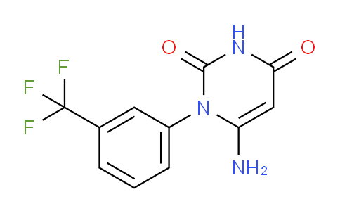 CAS No. 19136-40-4, 6-Amino-1-(3-(trifluoromethyl)phenyl)pyrimidine-2,4(1H,3H)-dione