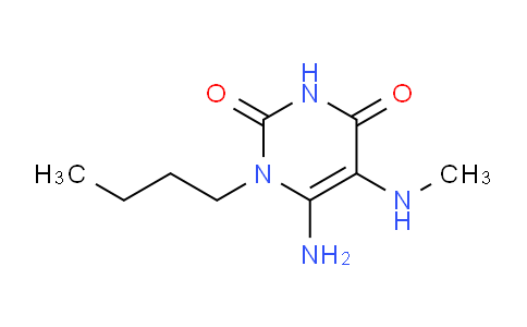 CAS No. 565165-41-5, 6-Amino-1-butyl-5-(methylamino)pyrimidine-2,4(1H,3H)-dione