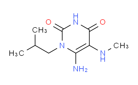 CAS No. 1182745-30-7, 6-Amino-1-isobutyl-5-(methylamino)pyrimidine-2,4(1H,3H)-dione