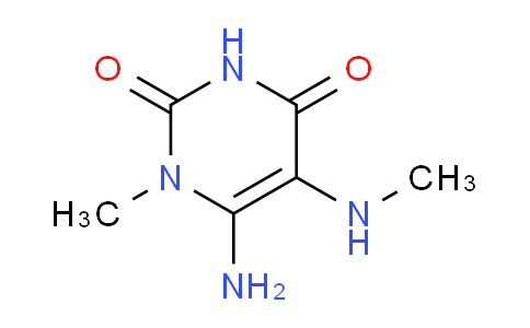 CAS No. 55441-70-8, 6-Amino-1-methyl-5-(methylamino)pyrimidine-2,4(1H,3H)-dione