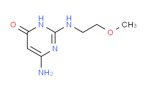 CAS No. 1209137-35-8, 6-Amino-2-((2-methoxyethyl)amino)pyrimidin-4(3H)-one