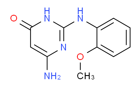 CAS No. 1211483-88-3, 6-Amino-2-((2-methoxyphenyl)amino)pyrimidin-4(3H)-one