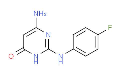 CAS No. 123392-52-9, 6-Amino-2-((4-fluorophenyl)amino)pyrimidin-4(3H)-one
