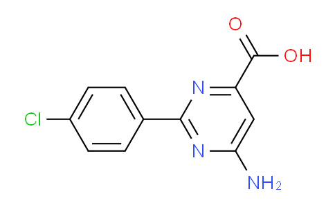 CAS No. 858956-28-2, 6-Amino-2-(4-chlorophenyl)pyrimidine-4-carboxylic acid