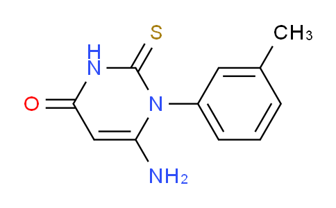 CAS No. 347319-41-9, 6-Amino-2-thioxo-1-(m-tolyl)-2,3-dihydropyrimidin-4(1H)-one