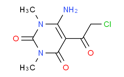 CAS No. 67130-66-9, 6-Amino-5-(2-chloroacetyl)-1,3-dimethylpyrimidine-2,4(1H,3H)-dione