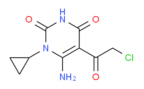 CAS No. 874754-20-8, 6-Amino-5-(2-chloroacetyl)-1-cyclopropylpyrimidine-2,4(1H,3H)-dione