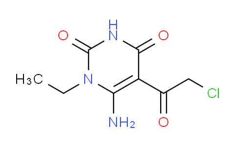 CAS No. 67130-67-0, 6-Amino-5-(2-chloroacetyl)-1-ethylpyrimidine-2,4(1H,3H)-dione