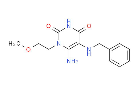 CAS No. 722467-81-4, 6-Amino-5-(benzylamino)-1-(2-methoxyethyl)pyrimidine-2,4(1H,3H)-dione