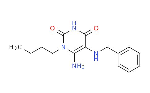 CAS No. 721415-06-1, 6-Amino-5-(benzylamino)-1-butylpyrimidine-2,4(1H,3H)-dione