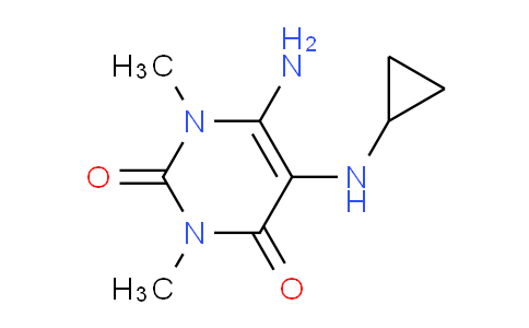CAS No. 1707375-91-4, 6-Amino-5-(cyclopropylamino)-1,3-dimethylpyrimidine-2,4(1H,3H)-dione