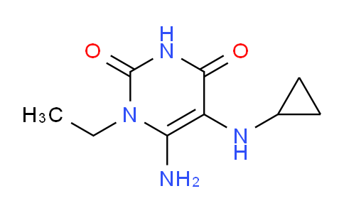 CAS No. 1178638-55-5, 6-Amino-5-(cyclopropylamino)-1-ethylpyrimidine-2,4(1H,3H)-dione