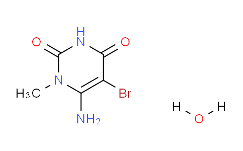 CAS No. 1052403-74-3, 6-Amino-5-bromo-1-methylpyrimidine-2,4(1H,3H)-dione hydrate