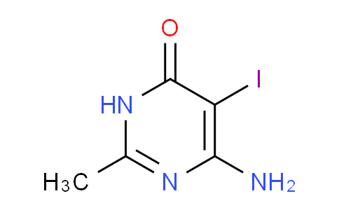 CAS No. 408326-41-0, 6-Amino-5-iodo-2-methylpyrimidin-4(3H)-one
