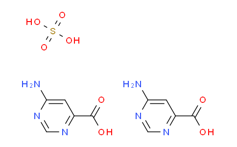 CAS No. 2173116-22-6, 6-Aminopyrimidine-4-carboxylic acid compound with sulfuric acid (2:1)