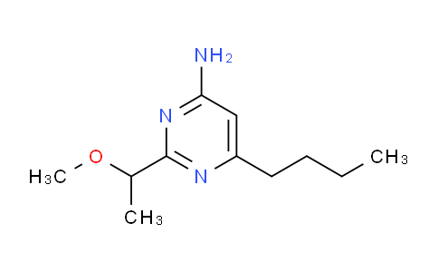 CAS No. 1708437-49-3, 6-Butyl-2-(1-methoxyethyl)pyrimidin-4-amine