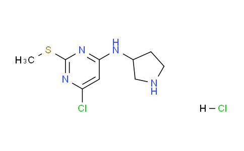 CAS No. 1261229-62-2, 6-Chloro-2-(methylthio)-N-(pyrrolidin-3-yl)pyrimidin-4-amine hydrochloride