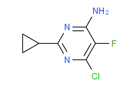 CAS No. 1311275-34-9, 6-Chloro-2-cyclopropyl-5-fluoropyrimidin-4-amine