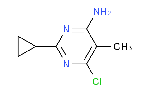 CAS No. 852061-78-0, 6-Chloro-2-cyclopropyl-5-methylpyrimidin-4-amine