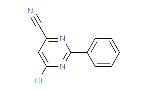 CAS No. 1242268-11-6, 6-Chloro-2-phenylpyrimidine-4-carbonitrile
