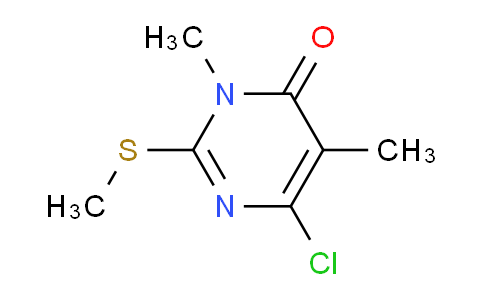 CAS No. 1427012-29-0, 6-Chloro-3,5-dimethyl-2-(methylthio)pyrimidin-4(3H)-one