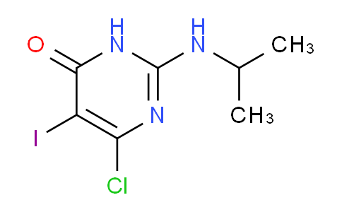 CAS No. 1706432-25-8, 6-Chloro-5-iodo-2-(isopropylamino)pyrimidin-4(3H)-one