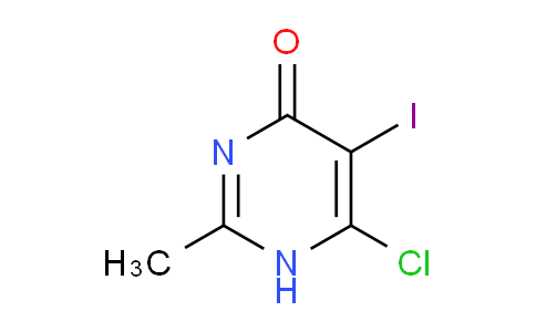 CAS No. 111079-42-6, 6-Chloro-5-iodo-2-methylpyrimidin-4(1H)-one