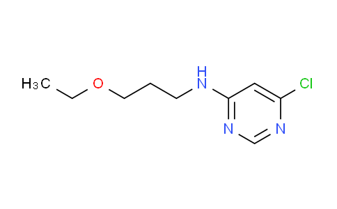 CAS No. 1219976-32-5, 6-Chloro-N-(3-ethoxypropyl)pyrimidin-4-amine