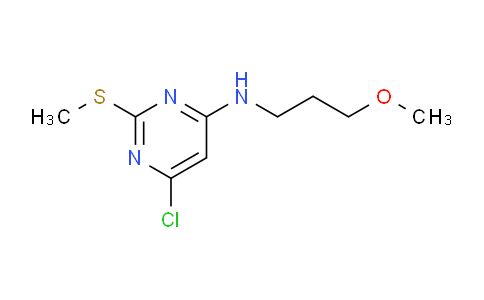 CAS No. 951884-56-3, 6-Chloro-N-(3-methoxypropyl)-2-(methylthio)pyrimidin-4-amine