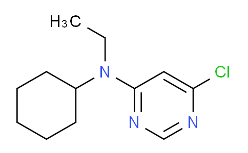 CAS No. 1220033-20-4, 6-Chloro-N-cyclohexyl-N-ethylpyrimidin-4-amine