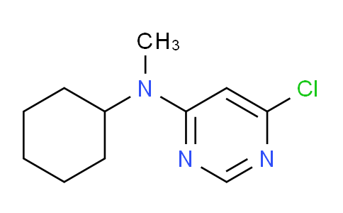 CAS No. 1219961-12-2, 6-Chloro-N-cyclohexyl-N-methylpyrimidin-4-amine