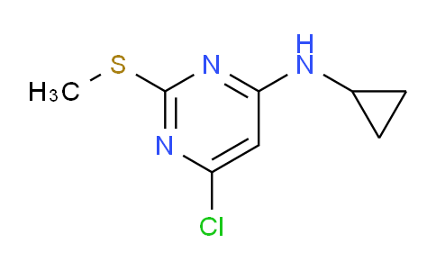 CAS No. 951884-05-2, 6-Chloro-N-cyclopropyl-2-(methylthio)pyrimidin-4-amine