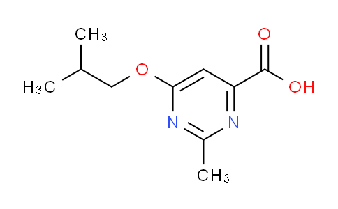 CAS No. 1707400-30-3, 6-Isobutoxy-2-methylpyrimidine-4-carboxylic acid