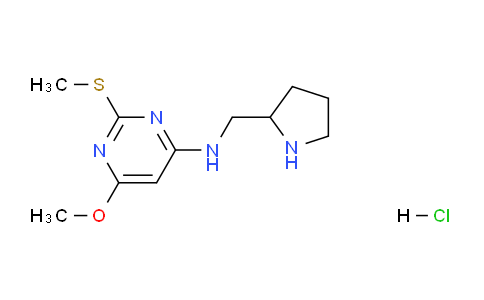 CAS No. 1353962-45-4, 6-Methoxy-2-(methylthio)-N-(pyrrolidin-2-ylmethyl)pyrimidin-4-amine hydrochloride