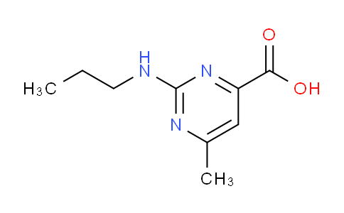CAS No. 1150644-38-4, 6-Methyl-2-(propylamino)pyrimidine-4-carboxylic acid