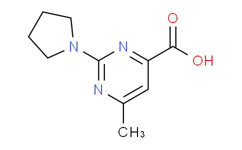 CAS No. 1017422-68-2, 6-Methyl-2-(pyrrolidin-1-yl)pyrimidine-4-carboxylic acid