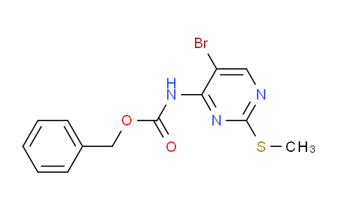 CAS No. 1820664-83-2, Benzyl (5-bromo-2-(methylthio)pyrimidin-4-yl)carbamate