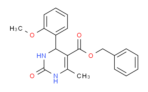CAS No. 300799-33-1, Benzyl 4-(2-methoxyphenyl)-6-methyl-2-oxo-1,2,3,4-tetrahydropyrimidine-5-carboxylate