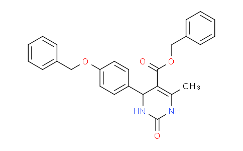 CAS No. 300799-39-7, Benzyl 4-(4-(benzyloxy)phenyl)-6-methyl-2-oxo-1,2,3,4-tetrahydropyrimidine-5-carboxylate
