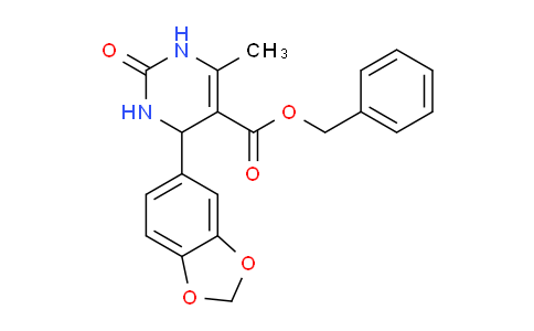 CAS No. 296262-59-4, Benzyl 4-(benzo[d][1,3]dioxol-5-yl)-6-methyl-2-oxo-1,2,3,4-tetrahydropyrimidine-5-carboxylate