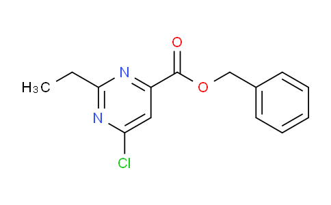 CAS No. 1394023-47-2, Benzyl 6-chloro-2-ethylpyrimidine-4-carboxylate