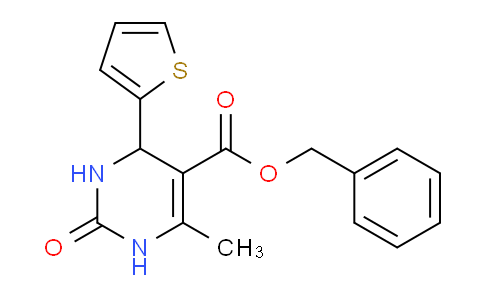 CAS No. 312623-13-5, Benzyl 6-methyl-2-oxo-4-(thiophen-2-yl)-1,2,3,4-tetrahydropyrimidine-5-carboxylate
