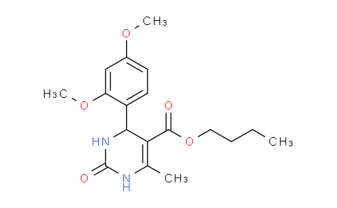 CAS No. 300799-47-7, Butyl 4-(2,4-dimethoxyphenyl)-6-methyl-2-oxo-1,2,3,4-tetrahydropyrimidine-5-carboxylate