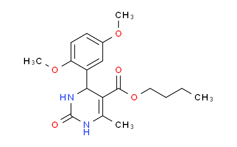 DY695421 | 300690-14-6 | Butyl 4-(2,5-dimethoxyphenyl)-6-methyl-2-oxo-1,2,3,4-tetrahydropyrimidine-5-carboxylate