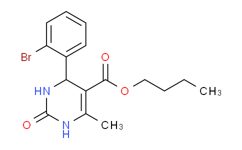 CAS No. 300690-13-5, Butyl 4-(2-bromophenyl)-6-methyl-2-oxo-1,2,3,4-tetrahydropyrimidine-5-carboxylate