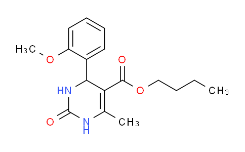 CAS No. 300690-09-9, Butyl 4-(2-methoxyphenyl)-6-methyl-2-oxo-1,2,3,4-tetrahydropyrimidine-5-carboxylate
