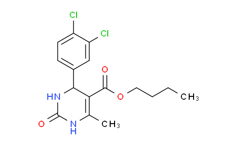 CAS No. 300690-11-3, Butyl 4-(3,4-dichlorophenyl)-6-methyl-2-oxo-1,2,3,4-tetrahydropyrimidine-5-carboxylate