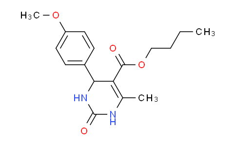 CAS No. 300667-72-5, Butyl 4-(4-methoxyphenyl)-6-methyl-2-oxo-1,2,3,4-tetrahydropyrimidine-5-carboxylate
