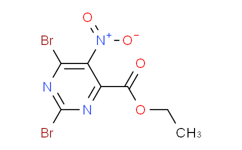 CAS No. 1416372-14-9, Ethyl 2,6-dibromo-5-nitropyrimidine-4-carboxylate